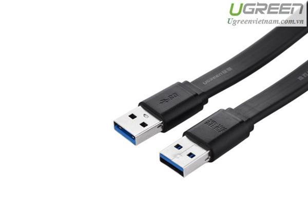 Cáp USB Ugreen 10804 - 3.0 dẹt 2 đầu dài 1,5m