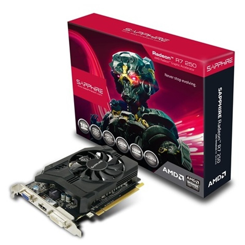 Card đồ họa (VGA Card) Sapphire ATI R7 250 GDDR5 - Radeon R7 250, 1GB, DDR5, 128Bit
