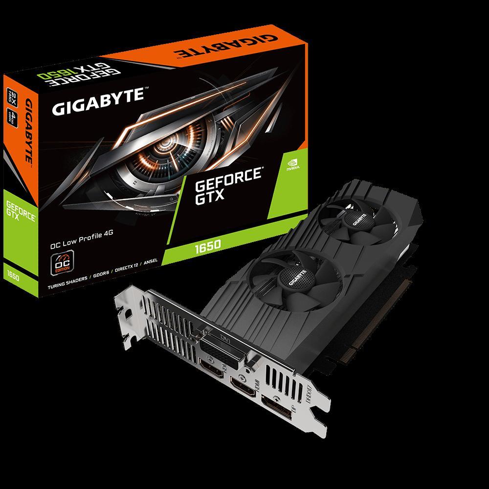 Card đồ họa - VGA Card GIGABYTE GeForce GTX 1650 D6 OC Low Profile 4G