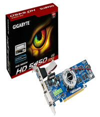 Card đồ họa (VGA Card) Gigabyte GV-R545-1GI - ATI Radeon HD 5450, 1 GB, GDDR3, 64-bit, PCI Express 2.1