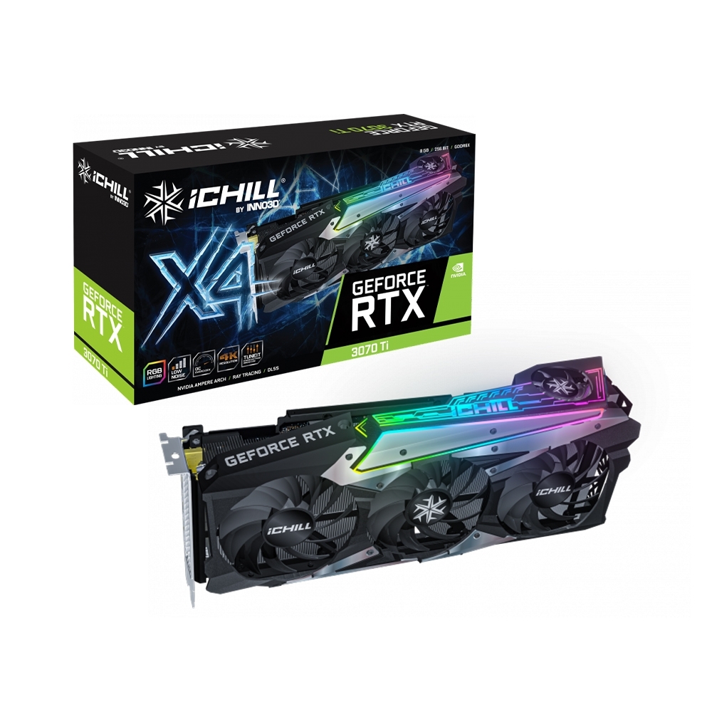 Card đồ họa - VGA Inno3D GeForce RTX 3070 Ti ICHILL X4