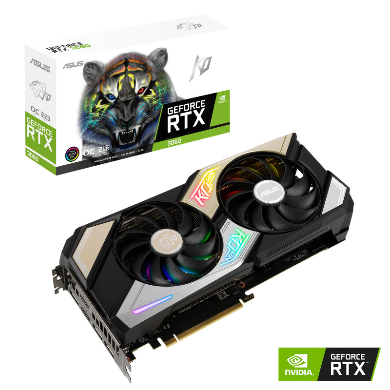 Card màn hình Asus KO GeForce RTX 3060 OC Edition O12GB GAMING GDDR6