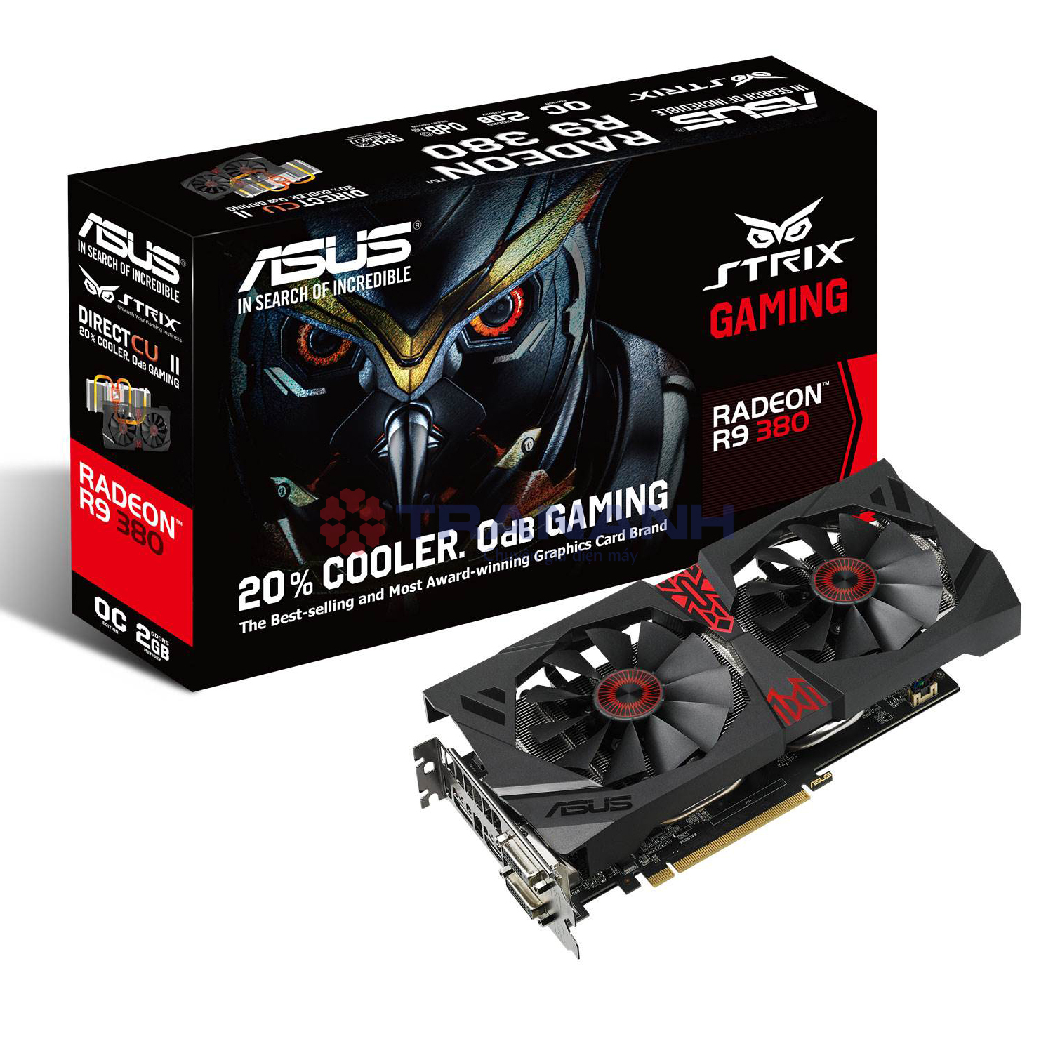 Card màn hình ASUS STRIX R9380-DC2OC-2GD5-GAMING 256 bits