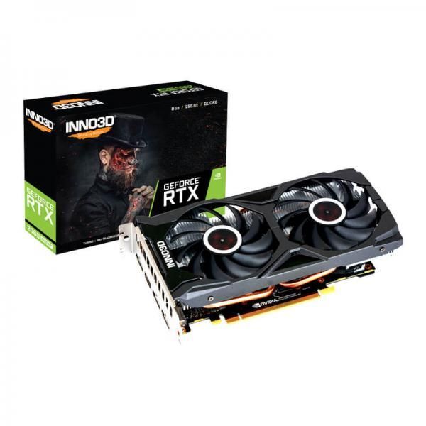 Card màn hình Inno3D RTX 2060 GAMING OC X2 6GB (6GB GDDR6, 192-bit, HDMI+DP, 8-pin)