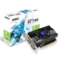 Card màn hình MSI N730K-1GD5/OC - NVIDIA GeForce GT730, 1GB, GDDR5, 64 bit, PCI Express x16 2.0