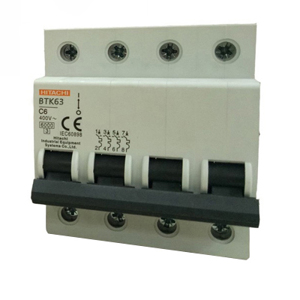 Cầu dao MCB Hitachi BTK63-type-C-4P-63A