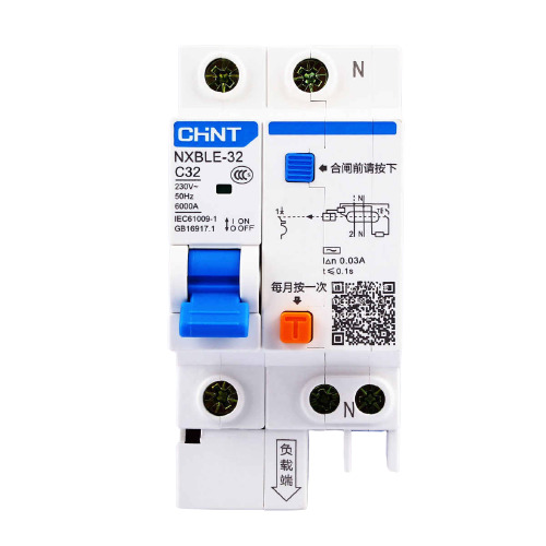 Cầu dao RCBO Chint NXBLE-63 1P+N 40A
