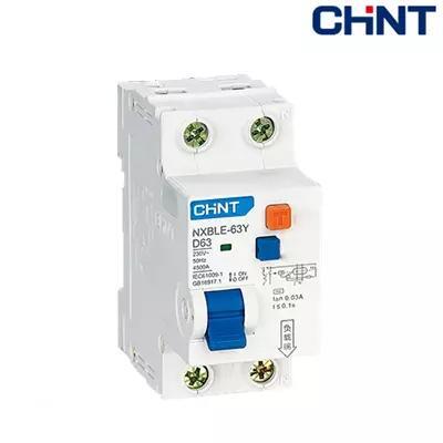 Cầu dao RCBO Chint NXBLE-63Y - 1P+N 63A 30mA