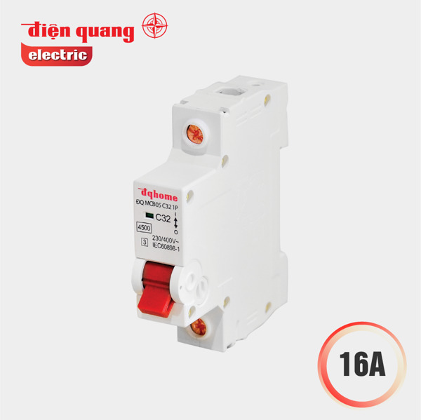 Cầu dao tự động DQHome ĐQ MCB02 C16 1P