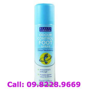 Chai xịt khử mùi chân Odour Control Foot Spray 150ml UK