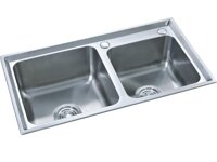 Chậu rửa bát inox 2 hố cân Toàn Thắng T7541