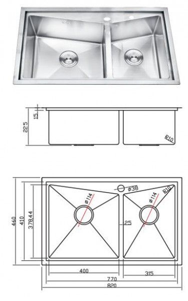 Chậu rửa bát Sobisung SB-8246