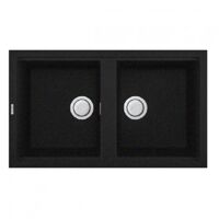 Chậu rửa chén bằng đá Malloca Nero K-45040