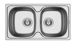 Chậu rửa chén Pyramis BASIC E78 2B SATIN 100138801