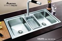 Chậu rửa chén Việt Mỹ inox H.10549S