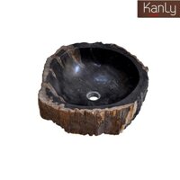 Chậu rửa gỗ hóa thạch Kanly WDM02i