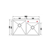 Chậu rửa inox Pona PNI1-8650