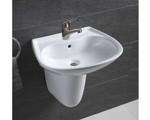 Chậu rửa lavabo chân lửng Keli KPL-179