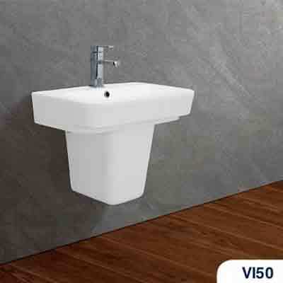 Bộ chậu rửa Lavabo treo tường Viglacera VI50