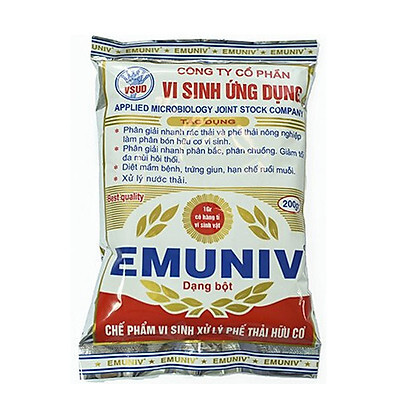Chế phẩm ủ phân hữu cơ Emuniv 200gam