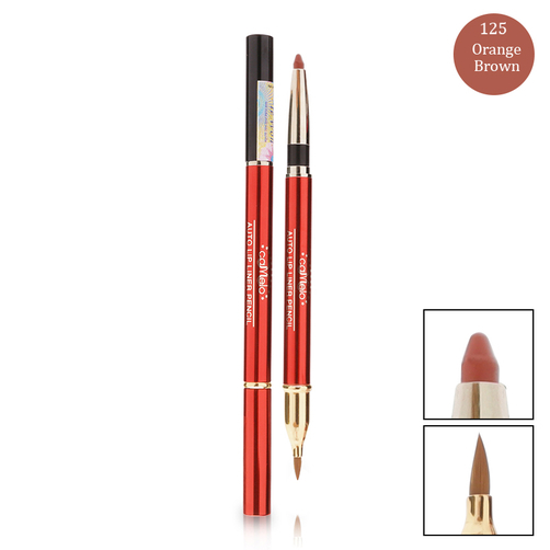 Chì kẻ viền môi 2 đầu Camelo Auto Lip Liner Pencil #125 Orange Brown