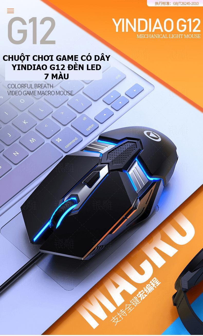 Chuột máy tính - Mouse gaming Yindiao G12
