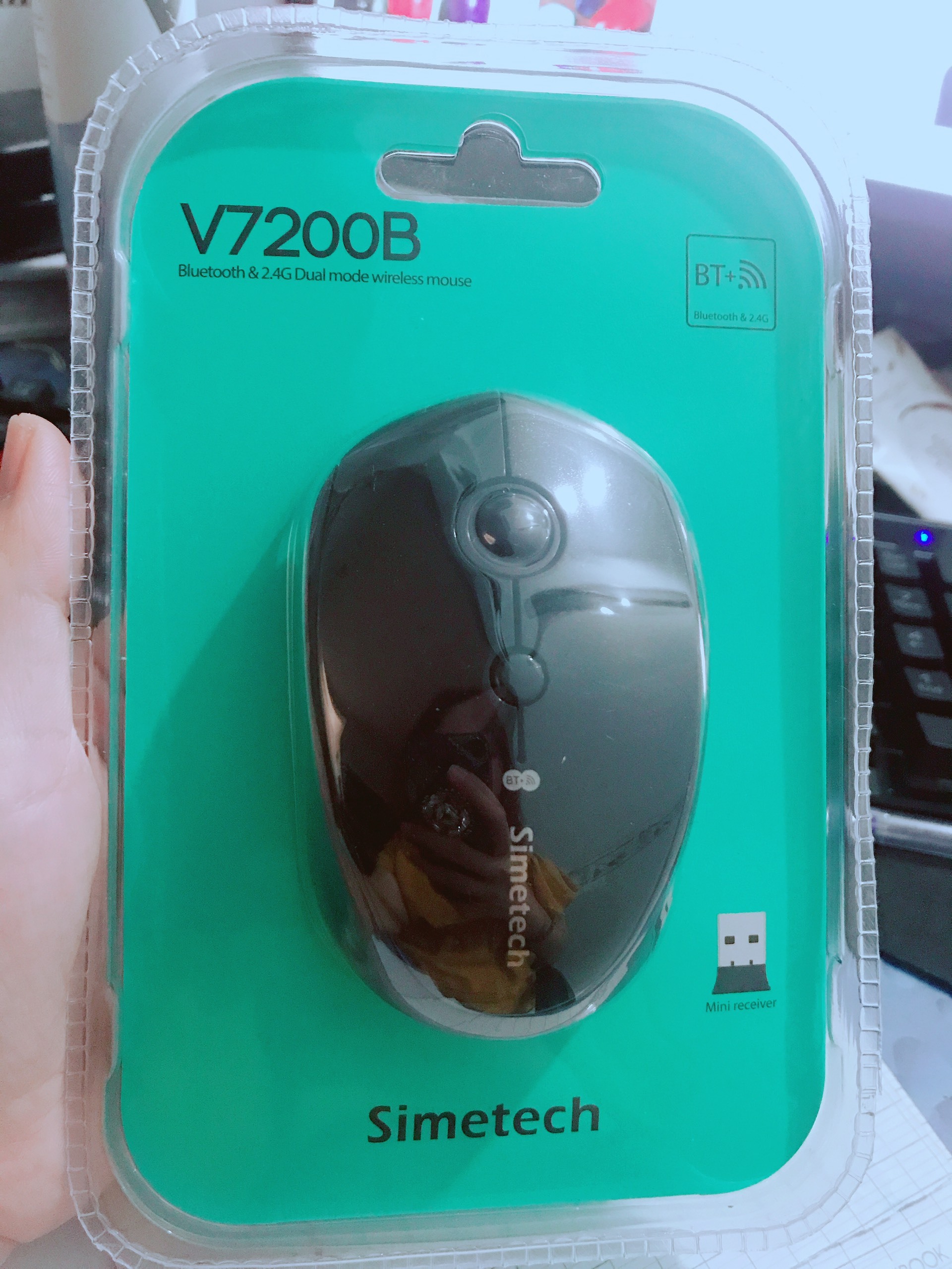 Chuột máy tính - Mouse không dây Simetech V7200B
