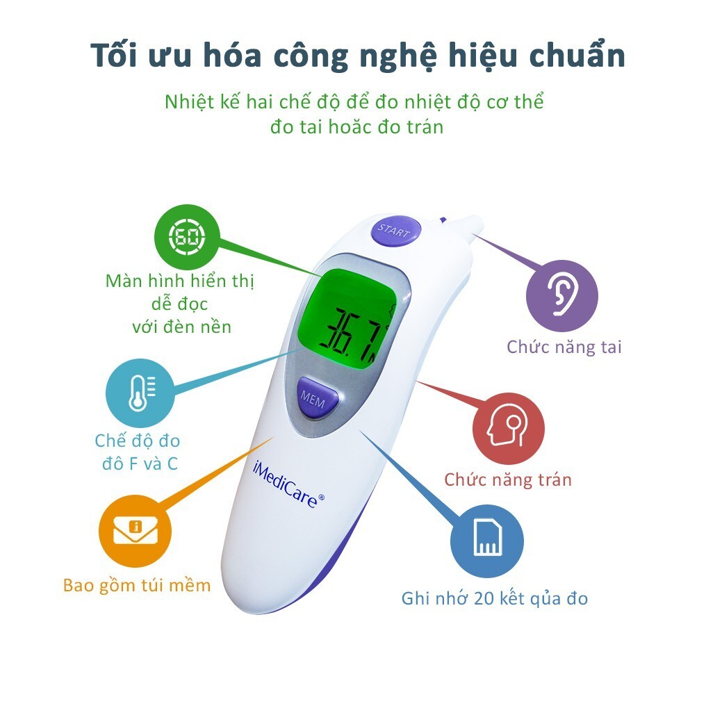 Nhiệt kế điện tử hồng ngoại iMedicare V335 