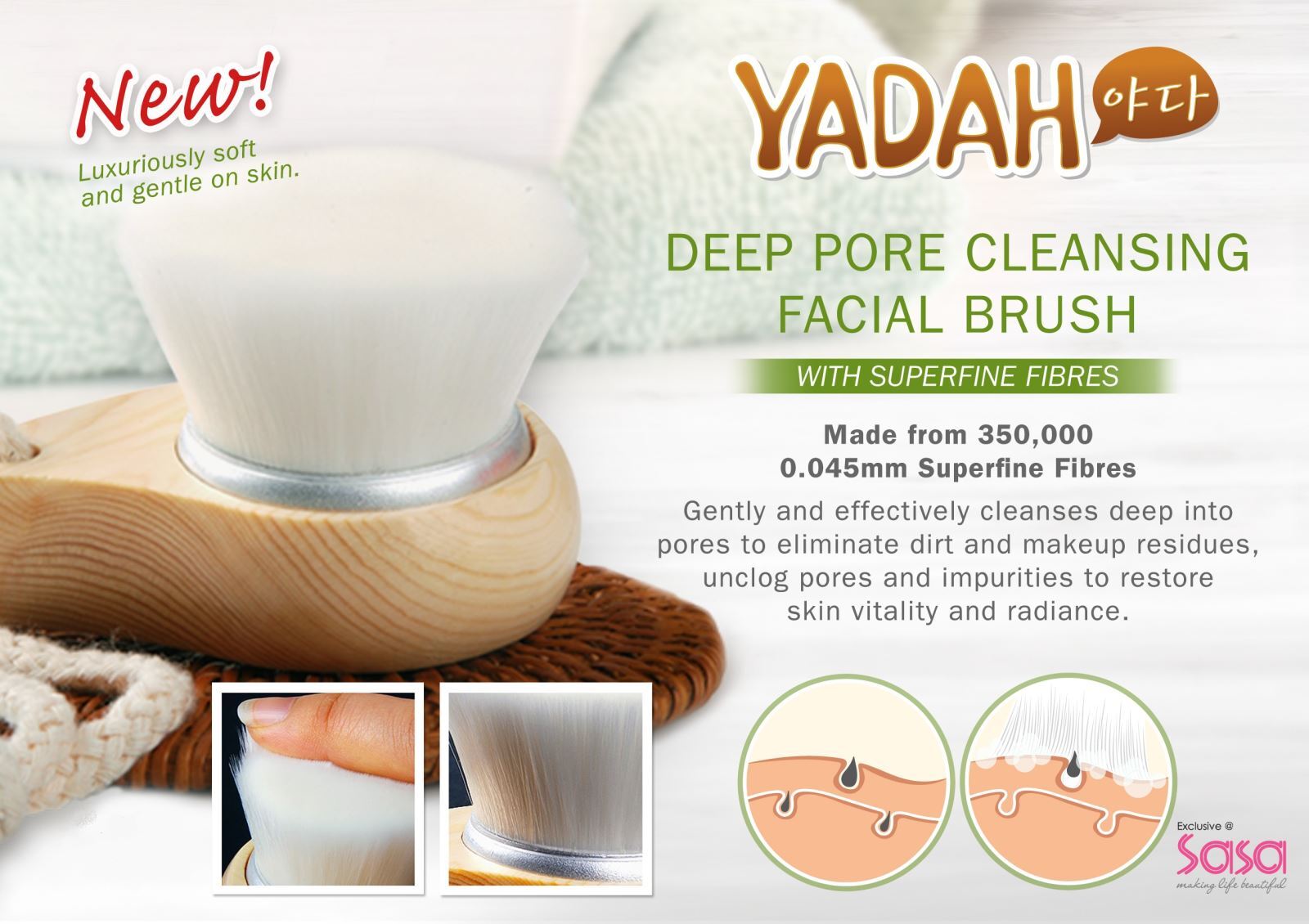 Cọ rửa mặt Yadah Cosmetics Pore Brush