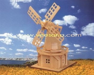 Bộ ghép hình 3D Cối xây gió Hà Lan Veesano VB-08
