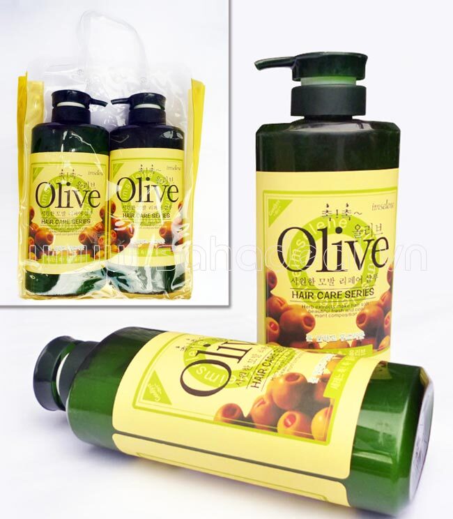 Combo 2 chai dầu gội và dầu xả argan Olive 800ml/ chai
