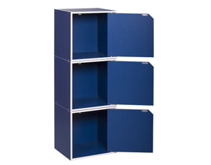 Combo 3 kệ hộc trang trí có cửa Kubo Modulo Home 1024-B