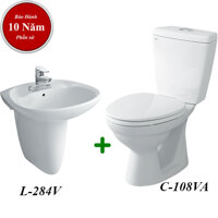 Combo bồn cầu inax C-108VA + L-284V