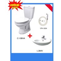 Combo bồn cầu inax C-108VA + L-284V + CFV-102A