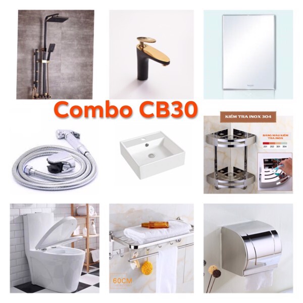 Combo phòng tắm Hàn Quốc CB 30