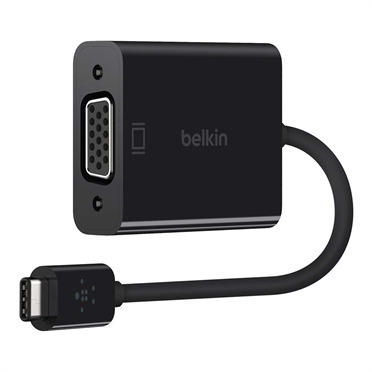 Cổng chuyển 3.0 USB-C to VGA Belkin F2CU037btBLK 15cm