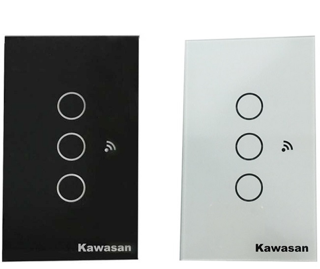 Công tắc cảm ứng chạm Kawa CT3-Wifi(B/W)