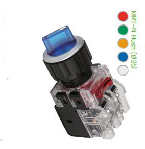 Công tắc xoay có đèn 2 vị trí viền nhựa Hanyoung MRT-T2A1A3W