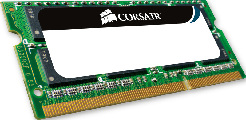 RAM Laptop Corsair Value Select (CMSO8GX3M2A1333C9) - DDR3 8GB (2x4GB) - Bus 1333Mhz - PC3-10600