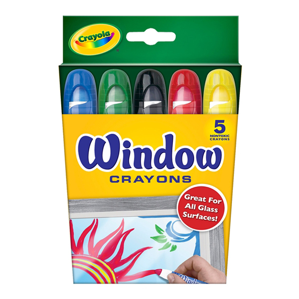 Bút sáp 5 màu viết được trên bề mặt kính Crayola 5297650000 - 5 màu