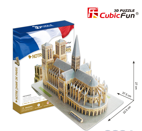 Bộ xếp hình 3D nhà thờ Đức Bà Paris Cubic Fun MC054H