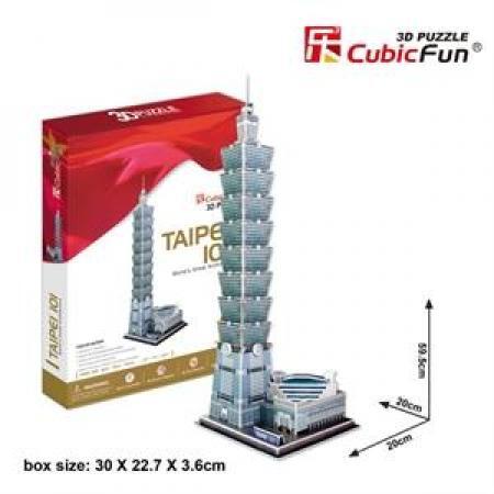 Bộ xếp hình 3D Tòa nhà Đài Bắc Taipei 101 Cubic Fun MC085H