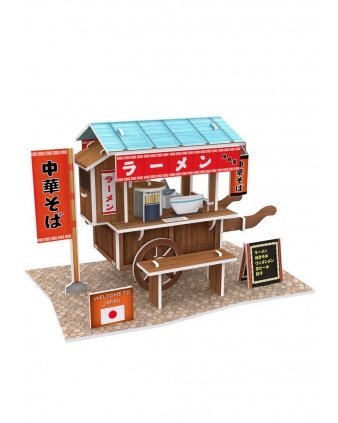 Mô hình 3D xe bán thức ăn Ramen Stand Cubic Fun W3103H