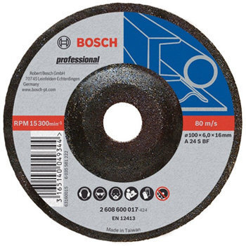 Đá mài sắt Bosch 2608600017, 100x6x16mm