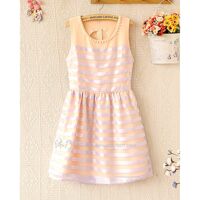 Đầm công chúa không tay màu hồng phấn DV2075