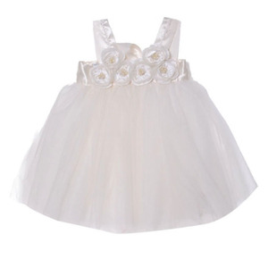 Đầm công chúa Yuri màu trắng kem-PD302