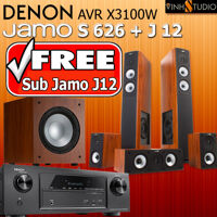 Dàn âm thanh Denon AVR X3100W + Jamo S626 + Jamo J12