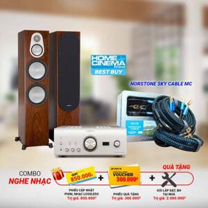 Dàn âm thanh Denon PMA 2500NE - Monitor audio silver 500