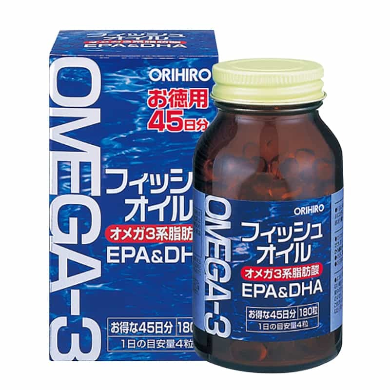 Dầu cá Omega 3 Orihiro (hộp 180 viên)