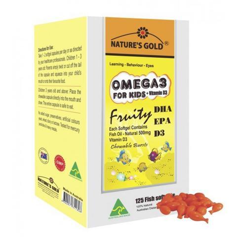 Dầu cá trẻ em Nature’s gold Omega 3